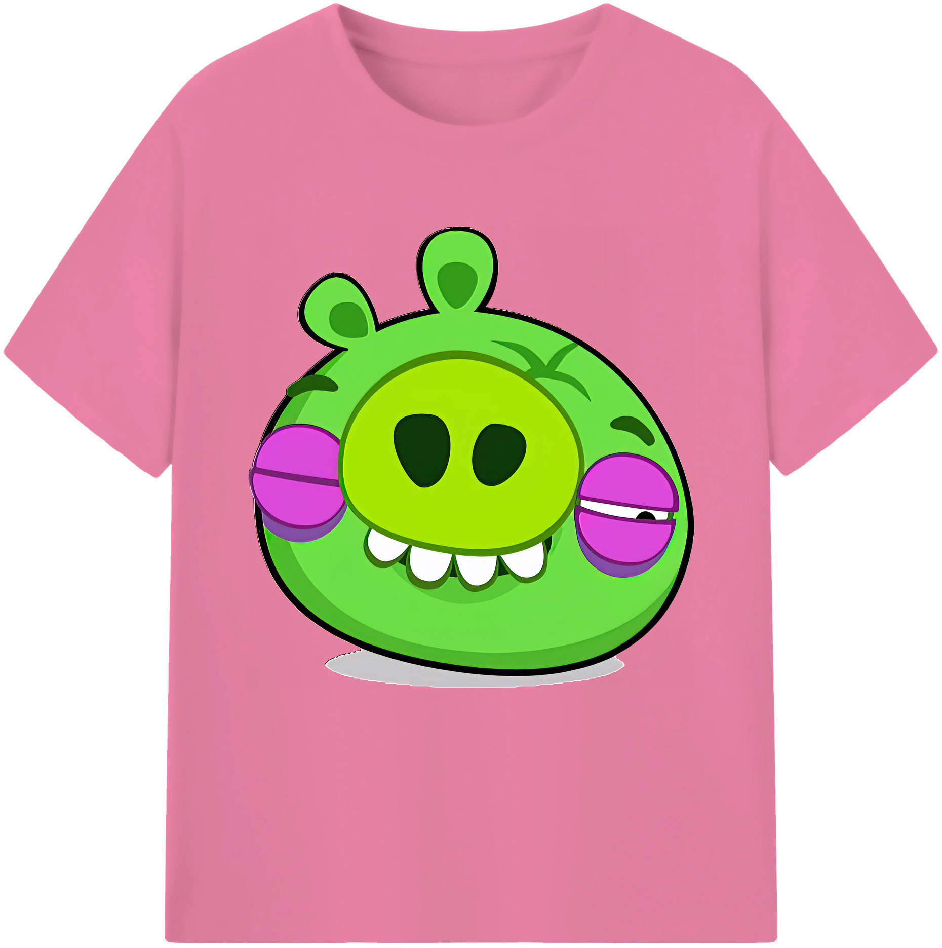 （画像用） Angry Birds アングリーバード 綿100％半袖Tシャツ（フロントプリント）